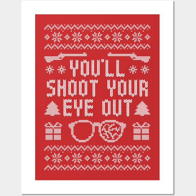 You'll Shoot Your Eye Out - Christmas Story - Knit Sweater Wall Art by TwistedCharm